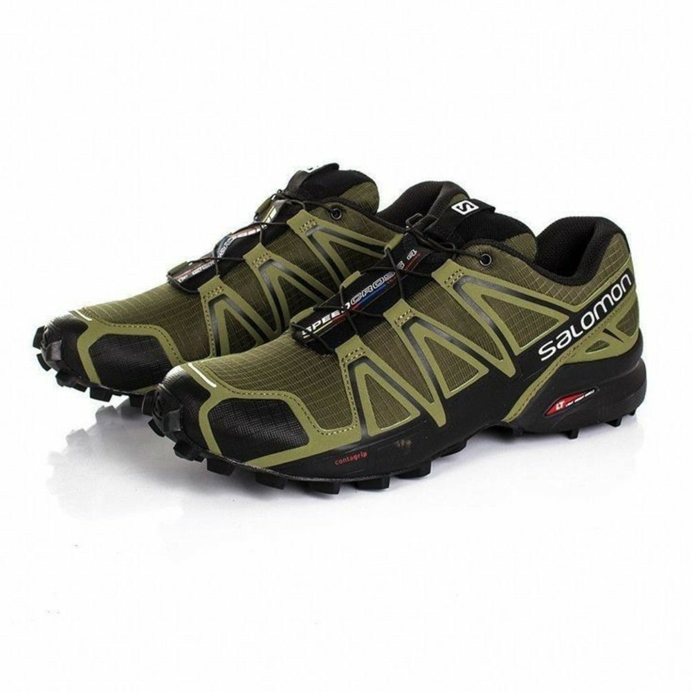Salomon Olive and Black Outdoor Shoes